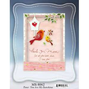  Gift Alliance Painted Glass Musical Plaque For Mom Plays You Are My 