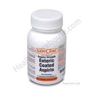  Aspirin (325mg)   100 Enteric Coated Tablets Health 
