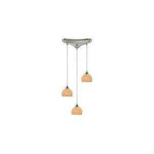  Elk Lighting 10143 3PW Cira 36W 3 Light Pendant in Satin 