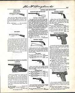 1918 Ad Winchester Breech Loading Cannon Daisy Pop Guns ORIGINAL 