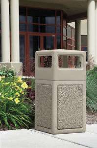 38 Gallon StoneTec Indoor Outdoor Trash Can w/Dome Lid  