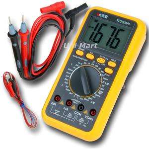 VC9805 Multimeter Inductance Thermometer compared Fluke  