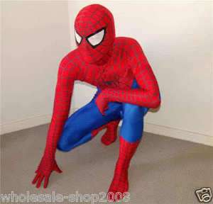 New Lycra/Spandex Spiderman Hero Zentai Costume S XXL  