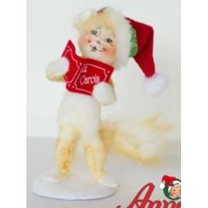  Annalee Mobilitee Doll Christmas Corduroy Caroling Kitty 4 