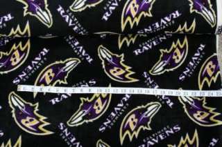 Baltimore Ravens Polar Fleece fabric material  