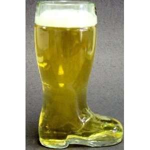  Large One Liter German Glass Beer Boot