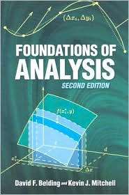 Foundations of Analysis, (048646296X), Kevin J Mitchell, Textbooks 