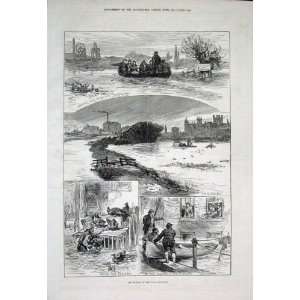  Floods In East Midlands Nottingham Peterborough 1876