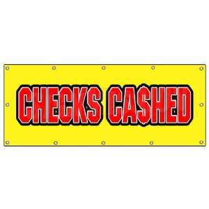   CASHED BANNER SIGN cashing cash advance loans fast paycheck loan