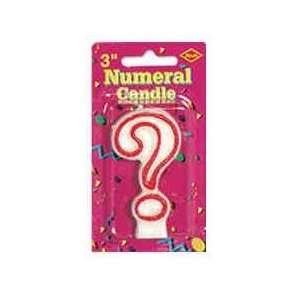  Beistle   50321 ?   Outlined Candle Question Mark   Pack 