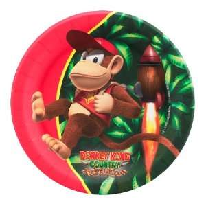  Donkey Kong Dessert Plates (8) Party Supplies Toys 