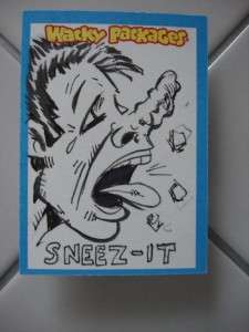 Wacky Packages ANS 8 SKETCH CARD   Zapata  