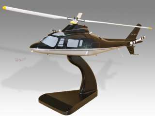 Agusta 109C Wood Desktop Helicopter Model  