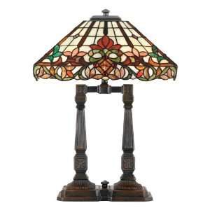  Quoizel Aristide Tiffany 2 Light Table Lamp