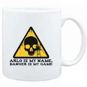  Mug White  Arlo is my name, danger is my game  Male 