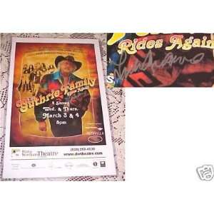  Legend Arlo Guthrie Signed April 2010 Venue Poster COA 