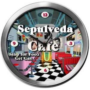   SEPULVEDA 14 Inch Cafe Metal Clock Quartz Movement