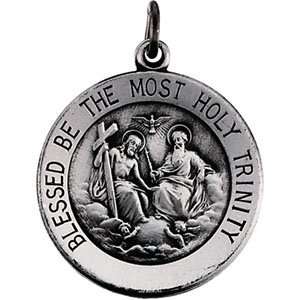   Trinity Pendant Medal With 18 Inch Chain  Size/Info 18.5mm Jewelry