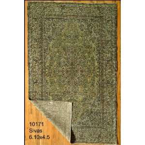    4x6 Hand Knotted Sivas Turkey Rug   45x610