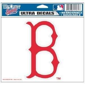  Boston Red Sox 4.5x6 B Logo Ultra Decal
