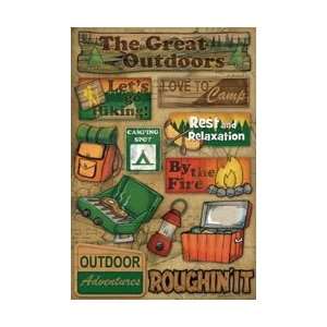  Outdoors/Camping Cardstock Stickers 5.5X9 Arts, Crafts & Sewing