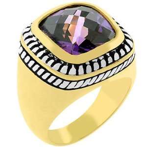  Faceted Amethyst Ring (size 08) 