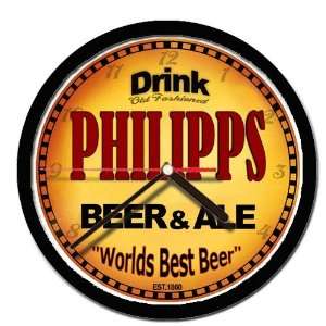  PHILIPPS beer and ale cerveza wall clock 