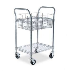 New Safco 5235GR   Wire Mail Cart, 600lbs, 18 3/4w x 26 3/4d x 38 1/2h 