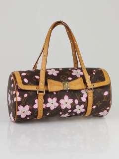 Louis Vuitton Limited Edition Monogram Cherry Blossom Papillon Bag 