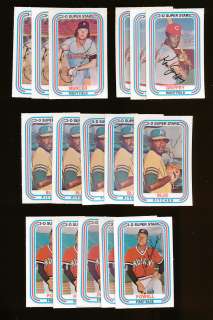 1976 KELLOGGS BASEBALL LOT OF 220 W/STARS *12194  