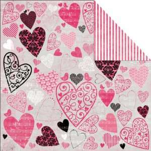    Love Notes Double Sided Paper 12X12 Dedicate 