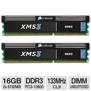  Corsair XMS3 16GB DDR3 Memory Bundle (2x8GB)