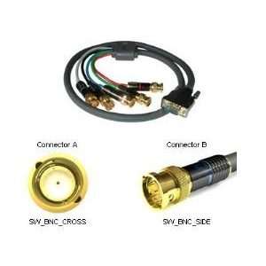  25ft Sonicwave HD15 to (5) BNC Component Electronics