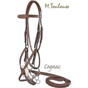   Figure 8 Bridle with Matching Reins Cognac, Full