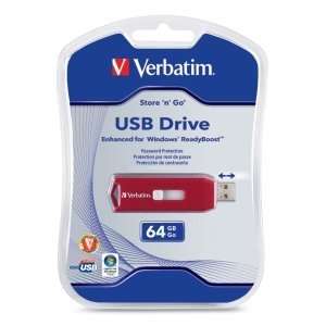   Flash Drive. 64GB STORE N GO FLASH DRIVE USB 2.0 USB FL. 64 GB   USB