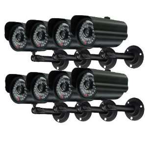   Resistant CCD 8 Camera Pack With Night Vision 65Ft