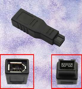 Firewire 1394 9 M to 4 Pin F 800 400 Adaptor Convertor  