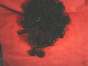 BLACK CURLY DOLL HAIR # 166  