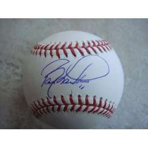  Barry Larkin Autographed Baseball   Official Ml W coa 