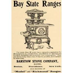  1904 Ad Barstow Stove Bay State Ranges Home Appliance 