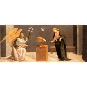    Predella Annunciation, By Bartolomeo di Giovanni 