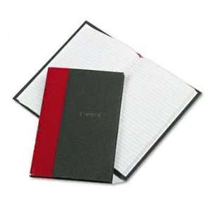  Record/Account Book, Black/Red Cover, 144 Pages, 7 7/8 x 5 