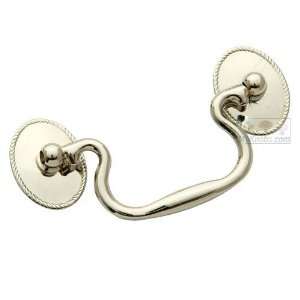  Classic brass 3 (76mm) bail pull and rosettes in polished 