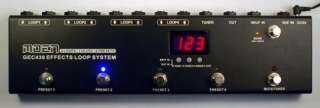 MOEN GEC8 COMMANDER EFFECTS LOOPER RECALL 8 PRESETS INSTANTLY TRUE 