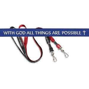  With God All Things Are Possible Lanyard 