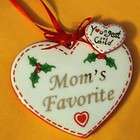 Boy Youngest Child Moms Favorite Ornament  