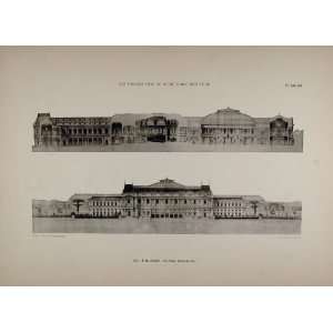   Print 1881 Prix Rome Maillard Architecture Palais   Original Print