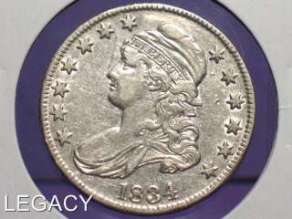 1834 SILVER CAPPED BUST HALF DOLLAR EARLY DATE (GSS+  