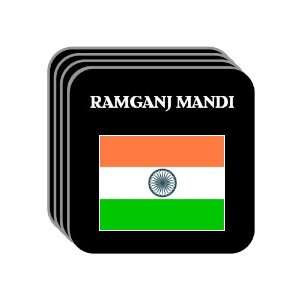  India   RAMGANJ MANDI Set of 4 Mini Mousepad Coasters 