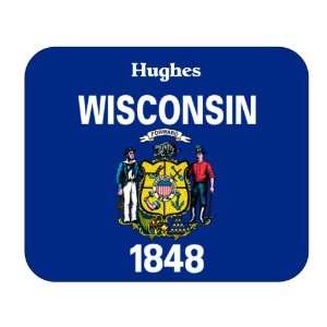  US State Flag   Hughes, Wisconsin (WI) Mouse Pad 